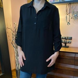 Forever 21 long sleeve black tunic